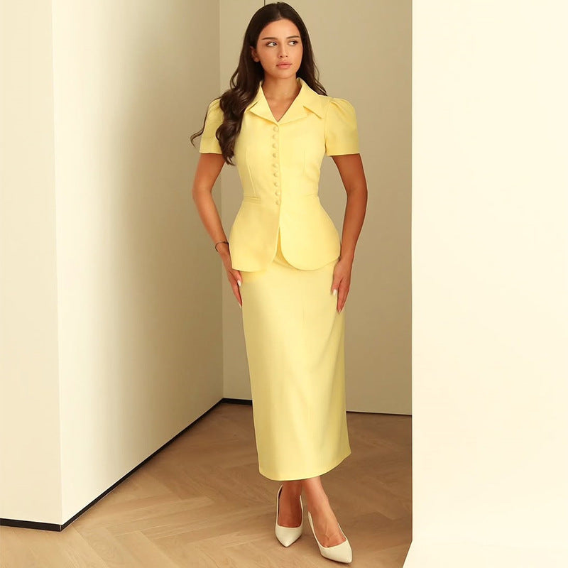 Damer elegant blazerjacka med strukturerade axlar Mirla-Eva Jonsson