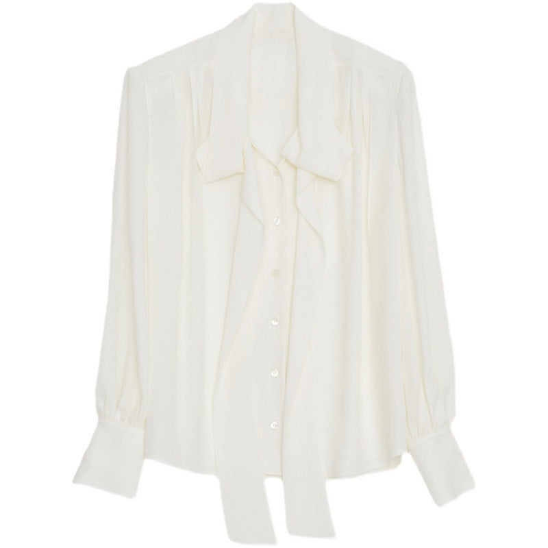 Damer elegant blus med knytning och moderna detaljer Mirla-Eva Jonsson