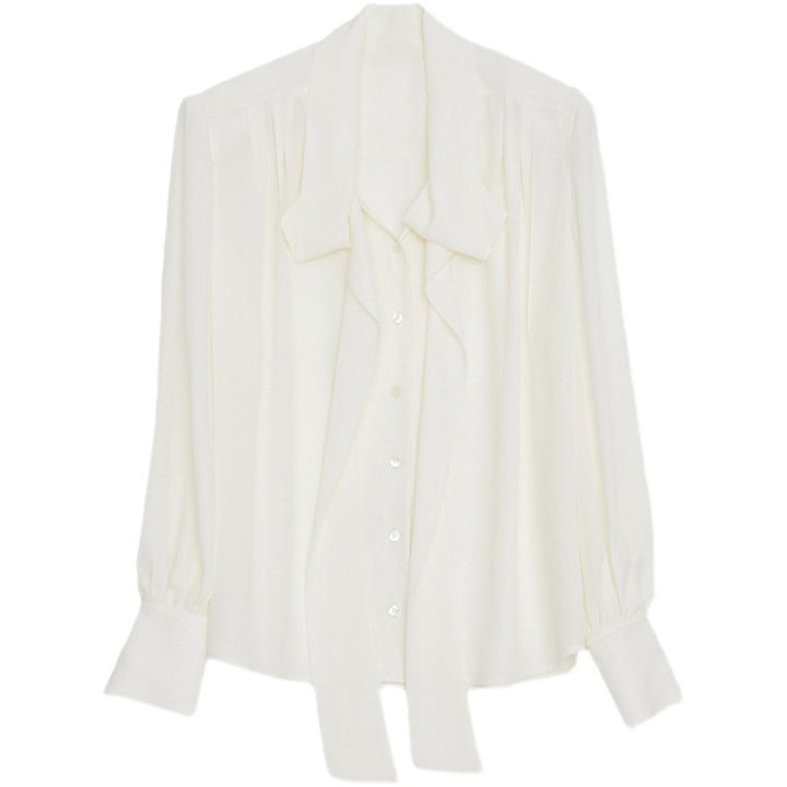 Damer elegant blus med knytning och moderna detaljer Mirla-Eva Jonsson