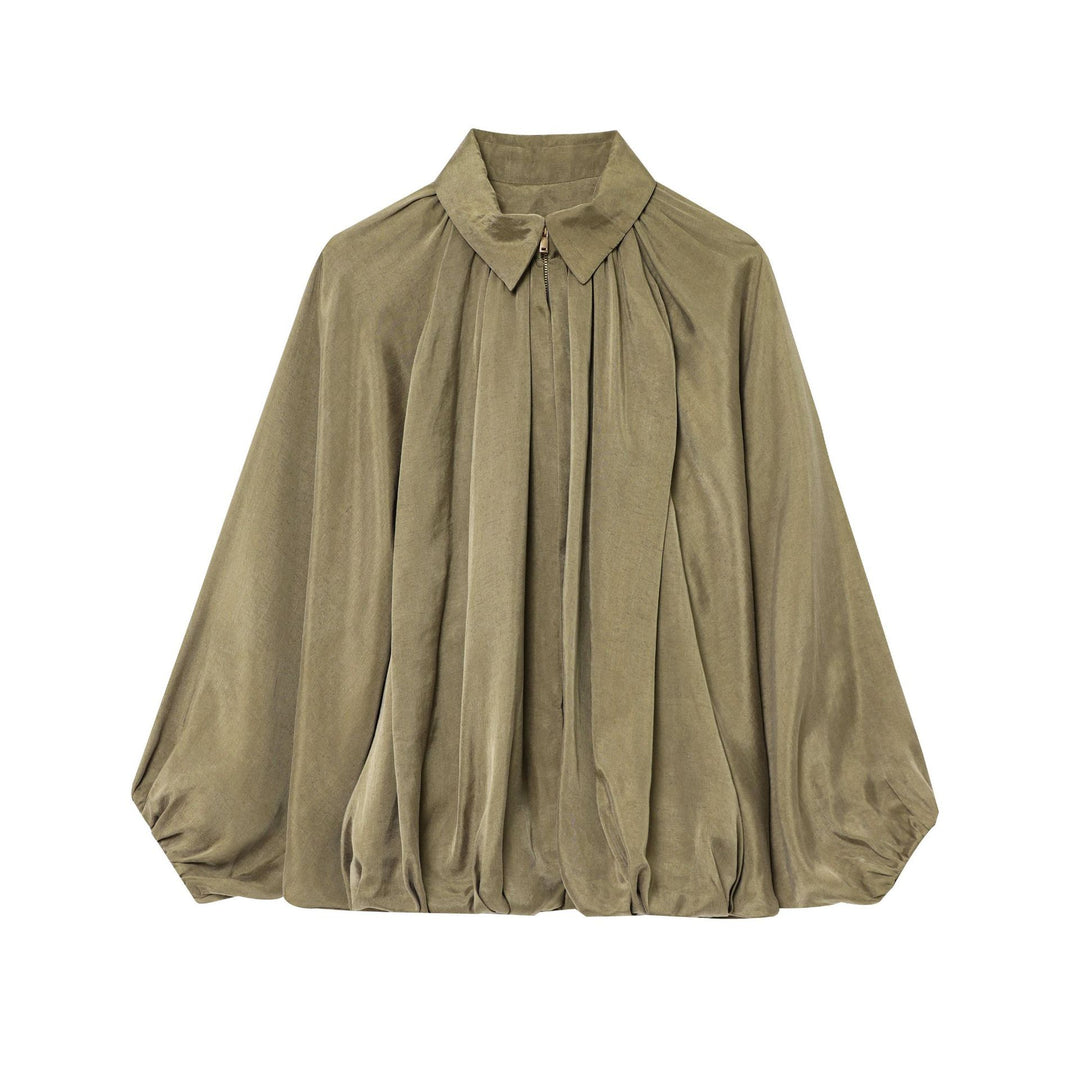 Damer elegant blus med plissédetaljer Mirla-Eva Jonsson