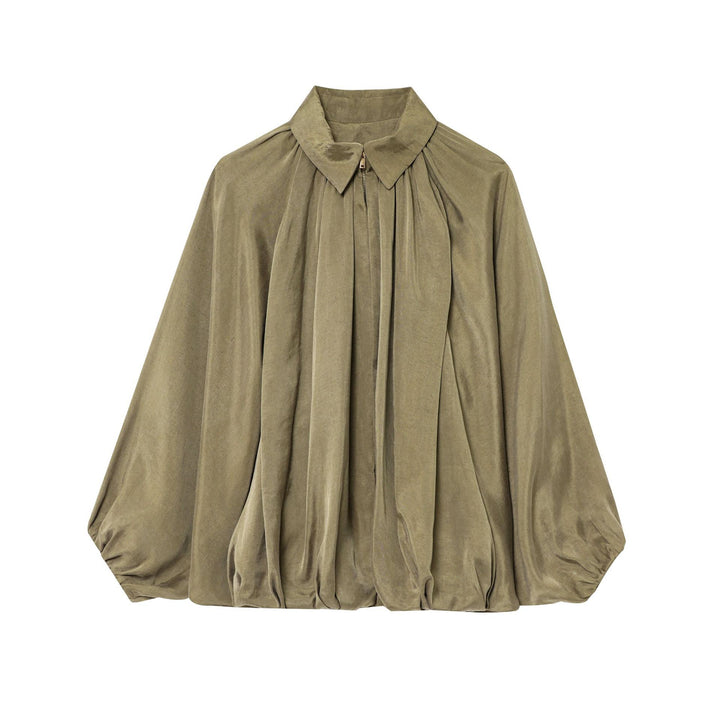 Damer elegant blus med plissédetaljer Mirla-Eva Jonsson