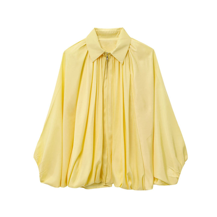 Damer elegant blus med plissédetaljer Mirla-Eva Jonsson