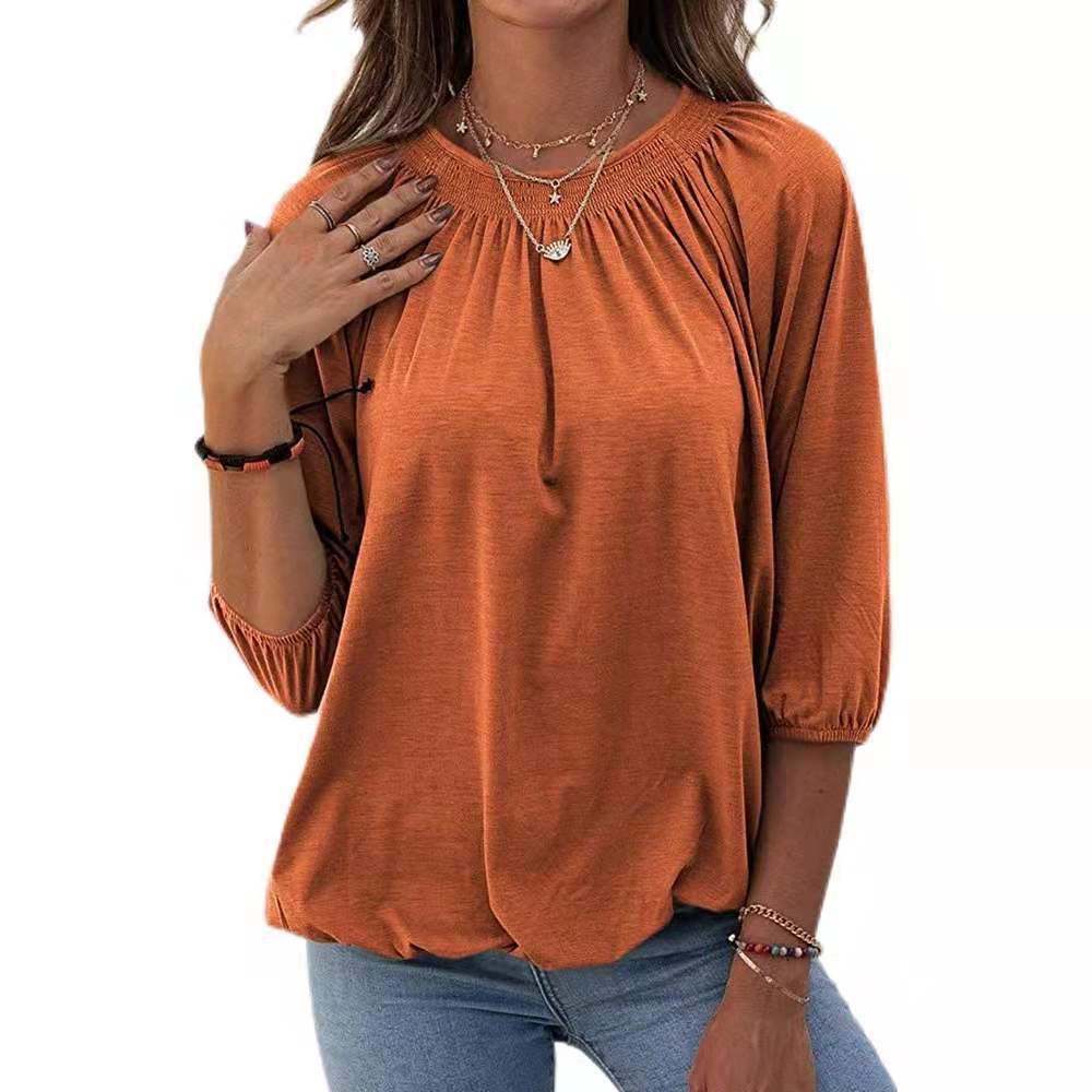 Damer elegant blus med puffärmar Mirla-Eva Jonsson