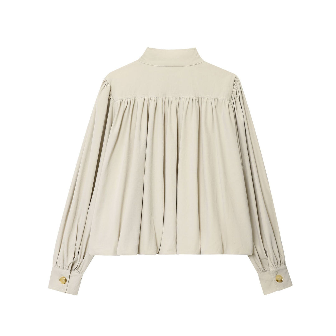 Damer elegant blus med vida ärmar och naturlig fall Mirla-Eva Jonsson