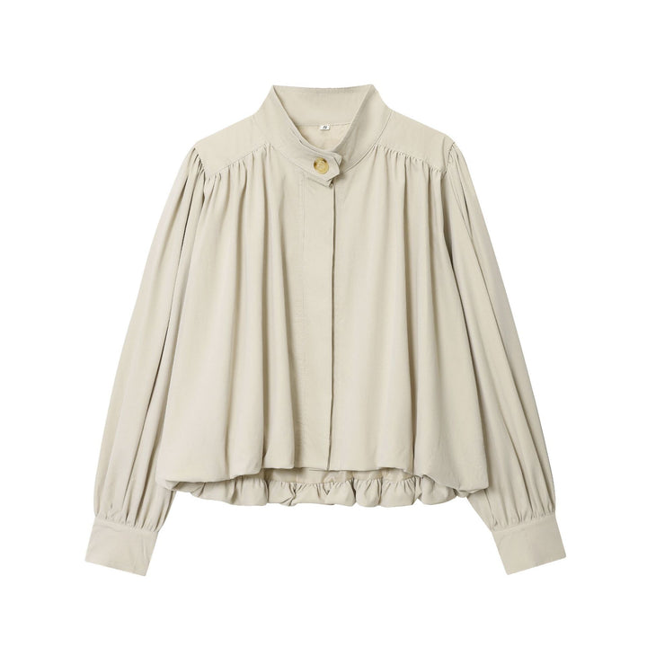 Damer elegant blus med vida ärmar och naturlig fall Mirla-Eva Jonsson