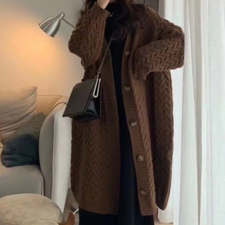 Damer elegant cardigan med knapppdetaljer Mirla-Eva Jonsson