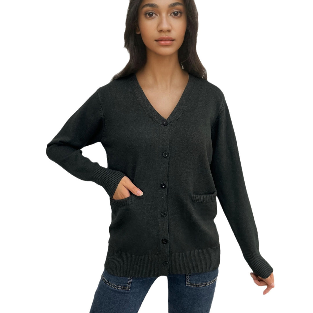 Damer elegant cardigan med praktiska fickor och fin knapplist Eva Jonsson-Eva Jonsson