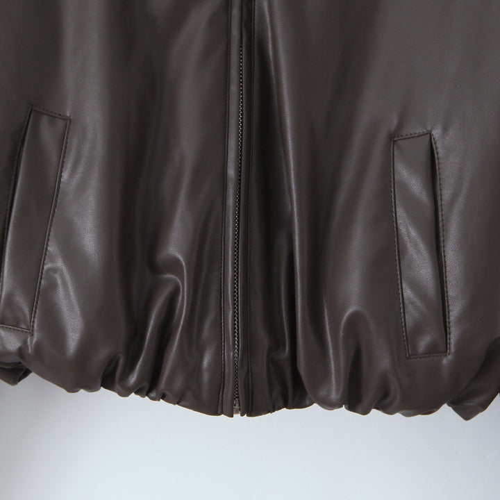 Damer elegant cropped jacka med dragkedja och broderad krage Mirla-Eva Jonsson