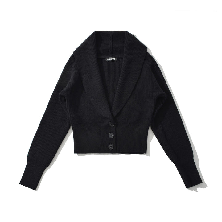 Damer elegant cropped kofta med snygg revers Mirla-Eva Jonsson