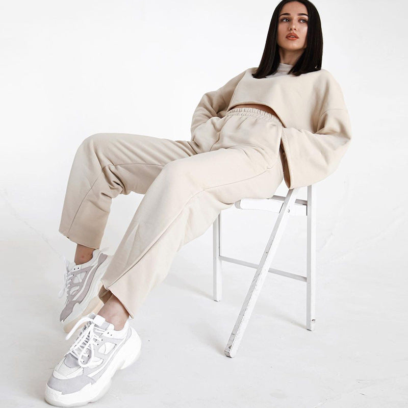 Damer elegant cropped överdel och vidskuren byxa Eva Jonsson-Eva Jonsson
