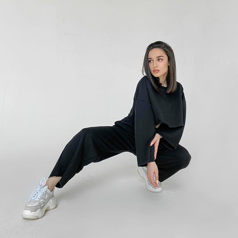 Damer elegant cropped överdel och vidskuren byxa Eva Jonsson-Eva Jonsson