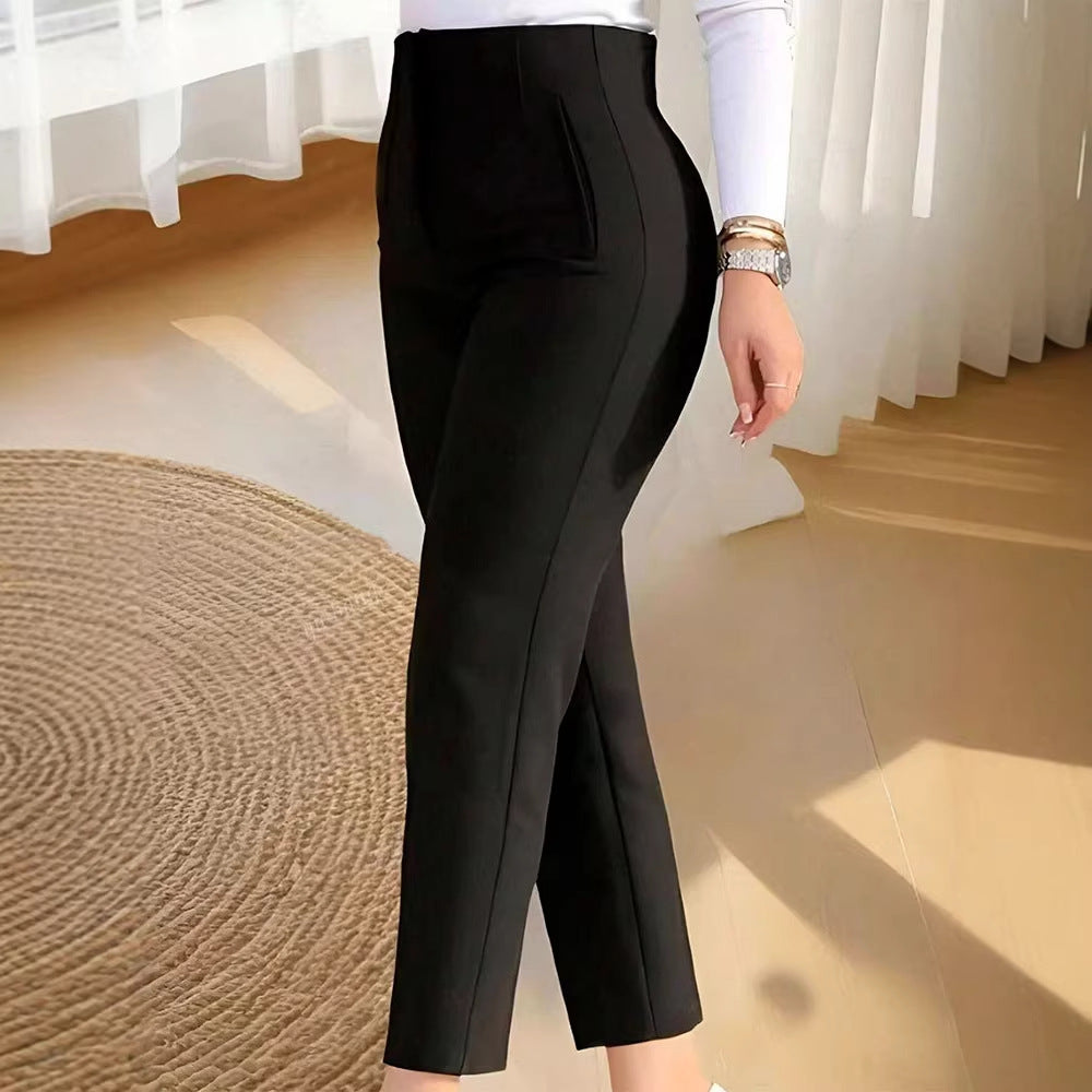 Damer elegant dräktbyxa med hög midja och smal ben Mirla-Eva Jonsson