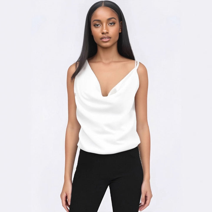 Damer elegant draperad topp Mirla-Eva Jonsson