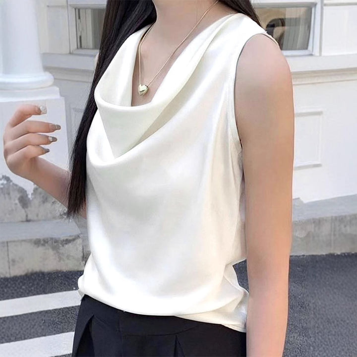 Damer elegant draperad topp Mirla-Eva Jonsson