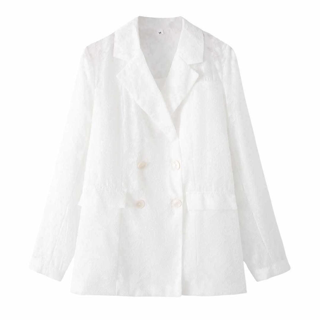 Damer elegant dubbelknäppd blazer Mirla-Eva Jonsson