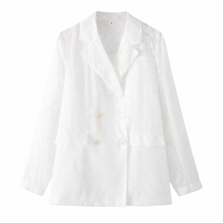 Damer elegant dubbelknäppd blazer Mirla-Eva Jonsson
