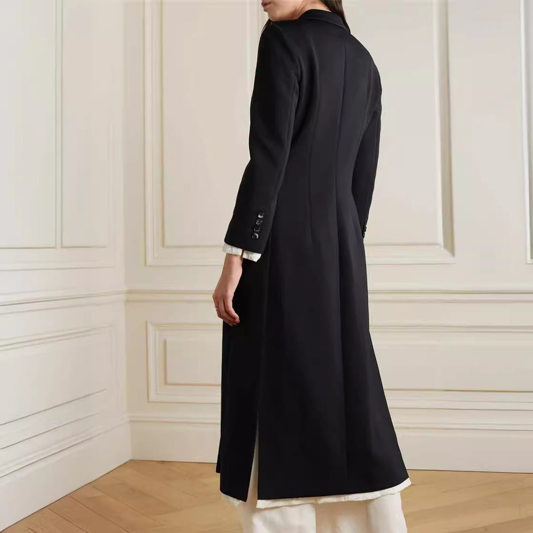 Damer elegant duffelrock med stiligt slag Mirla-Eva Jonsson