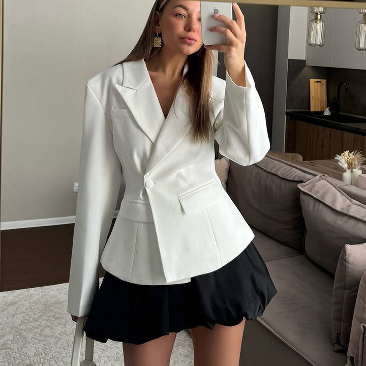 Damer elegant figursydd blazer Mirla-Eva Jonsson