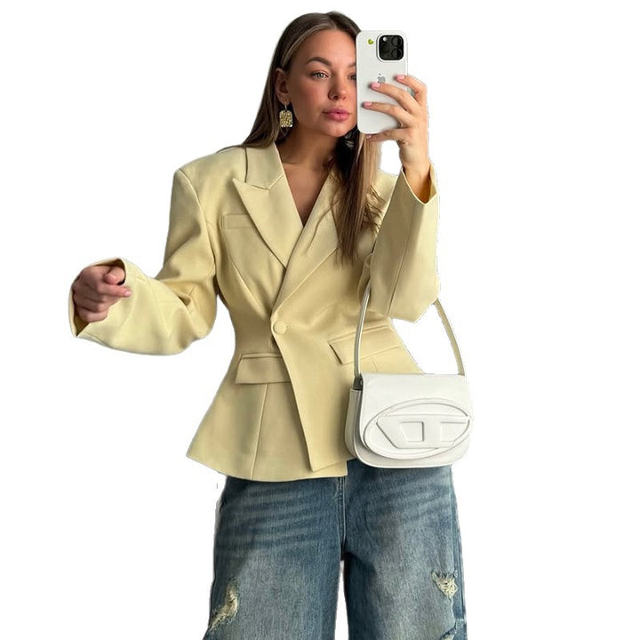Damer elegant figursydd blazer Mirla-Eva Jonsson