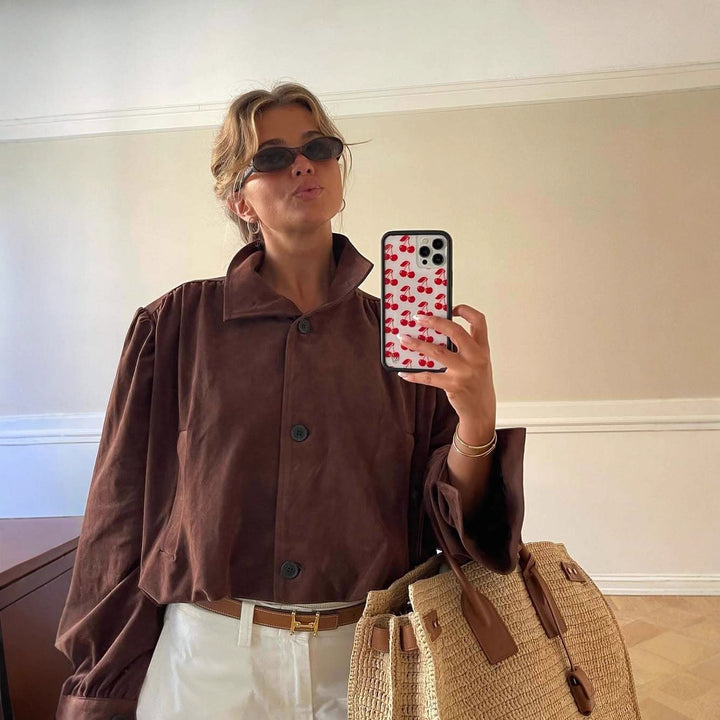 Damer elegant fodrad kort jacka Mirla-Eva Jonsson