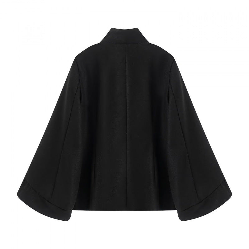 Damer elegant hooded jacket med dekorativa knappar Eva Jonsson-Eva Jonsson