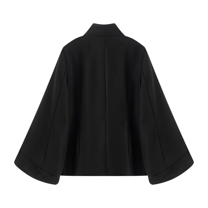 Damer elegant hooded jacket med dekorativa knappar Eva Jonsson-Eva Jonsson