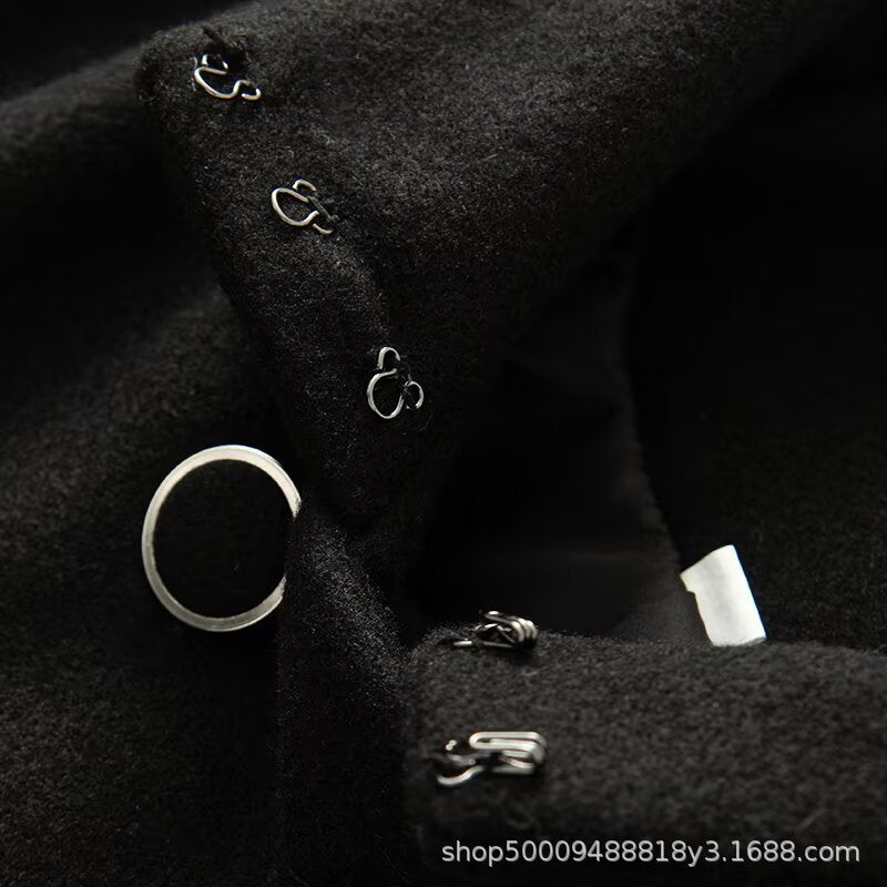 Damer elegant hooded jacket med dekorativa knappar Eva Jonsson-Eva Jonsson