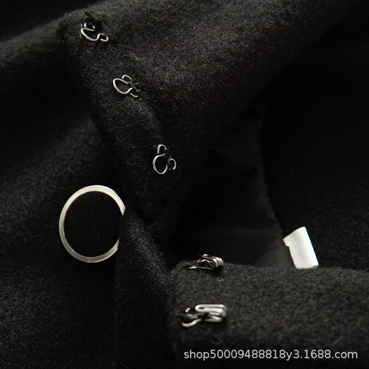 Damer elegant hooded jacket med dekorativa knappar Eva Jonsson-Eva Jonsson