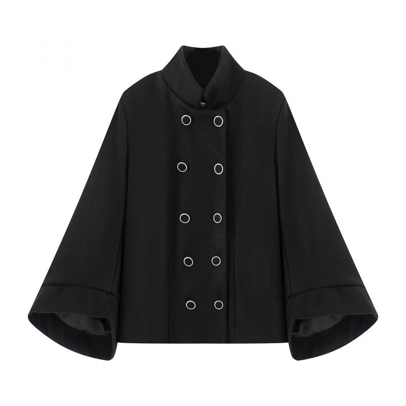 Damer elegant hooded jacket med dekorativa knappar Eva Jonsson-Eva Jonsson