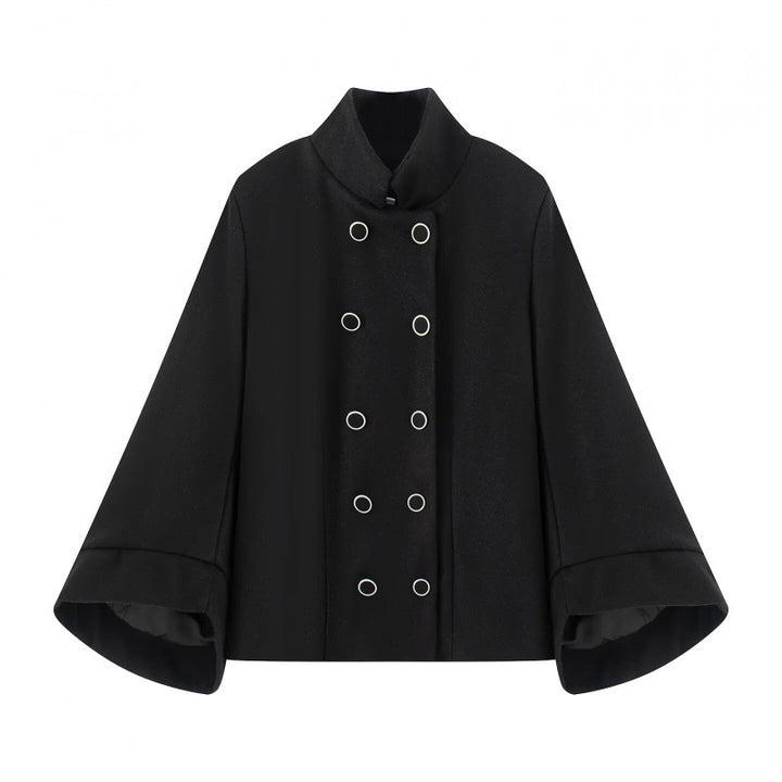 Damer elegant hooded jacket med dekorativa knappar Eva Jonsson-Eva Jonsson