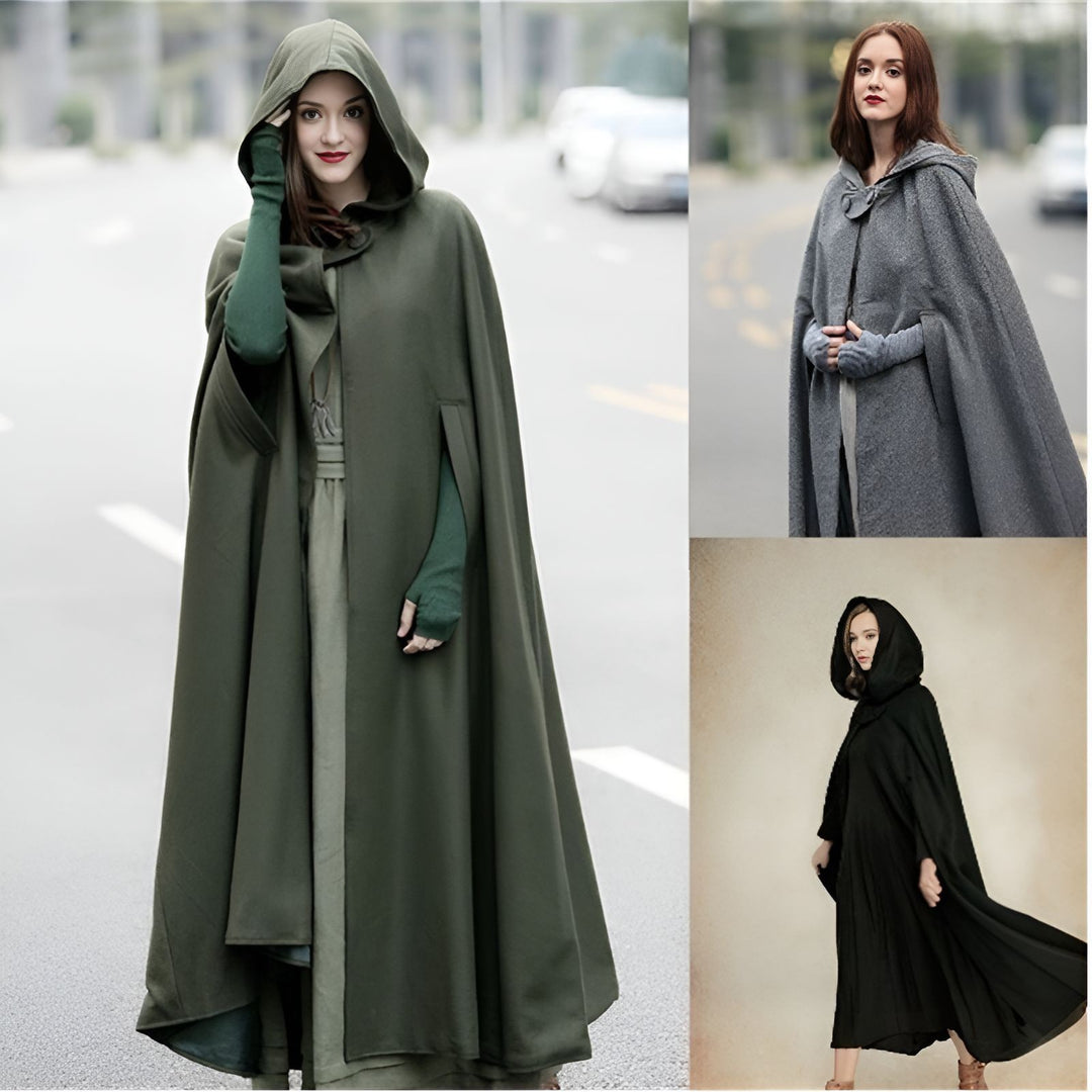 Damer elegant huva cape Mirla-Eva Jonsson
