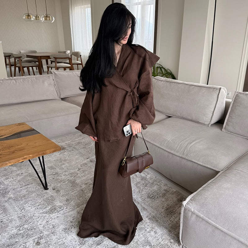 Damer elegant insvepande klänning Mirla-Eva Jonsson