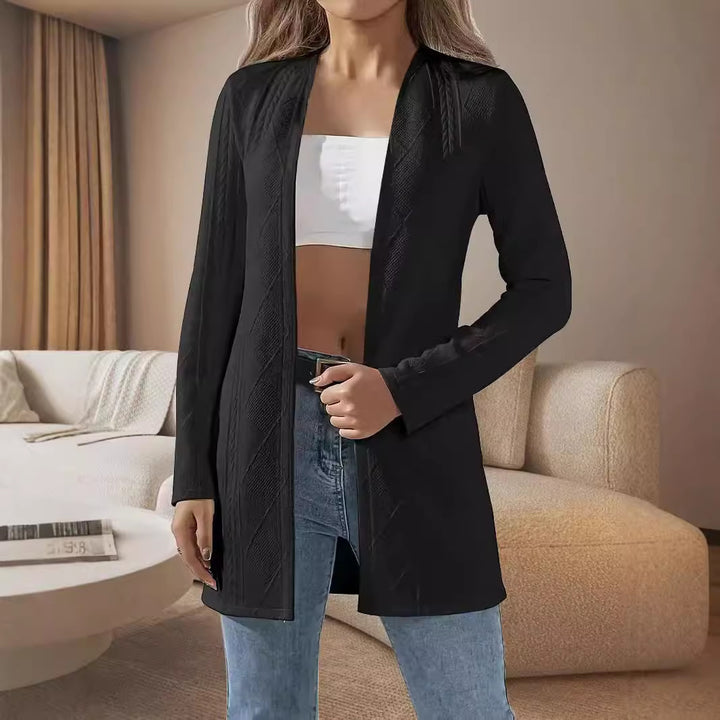 Damer elegant jacka med strukturerad design Mirla-Eva Jonsson