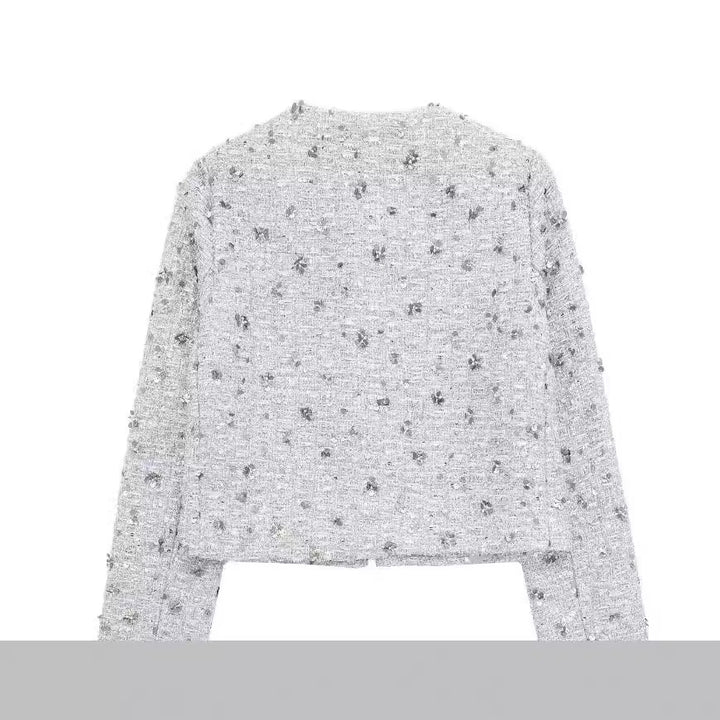 Damer elegant jacka med strukturerad design Mirla-Eva Jonsson