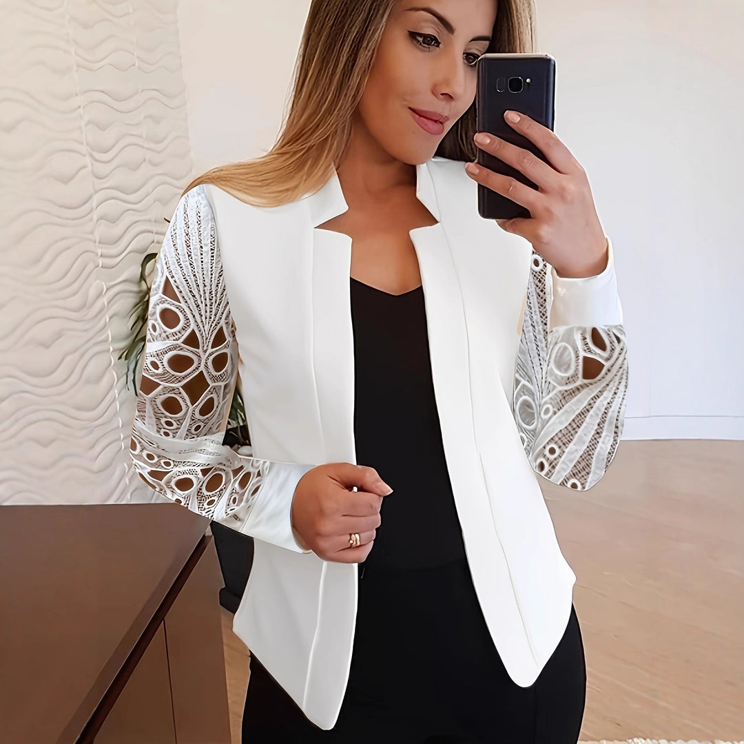 Damer elegant jacka med transparenta ärmar Mirla-Eva Jonsson