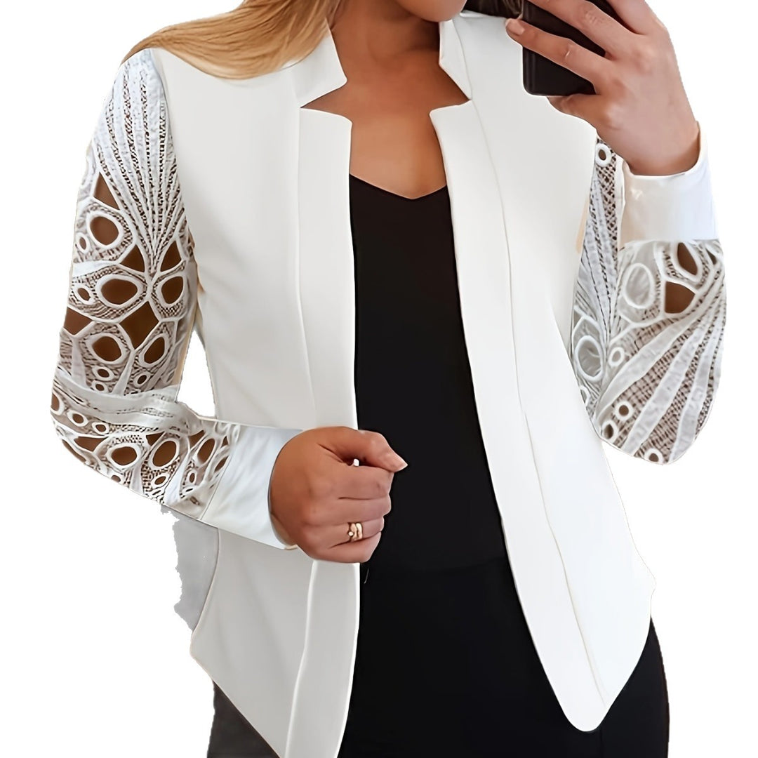 Damer elegant jacka med transparenta ärmar Mirla-Eva Jonsson