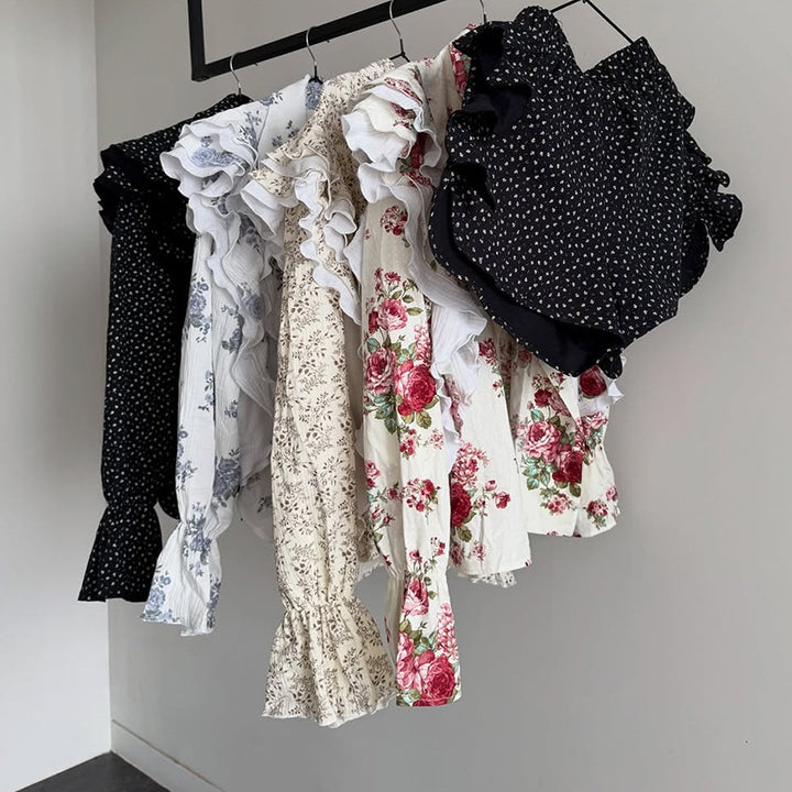 Damer elegant jumpsuit med ruffledetaljer Mirla-Eva Jonsson