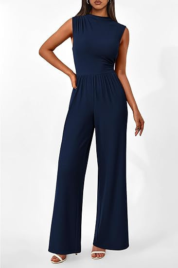 Damer elegant jumpsuit med vid ben och figursydd silhuett Mirla-Eva Jonsson