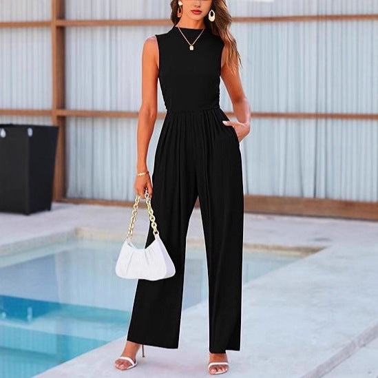 Damer elegant jumpsuit med vid ben och figursydd silhuett Mirla-Eva Jonsson