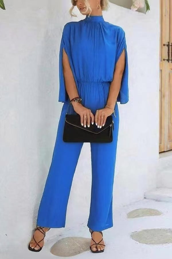 Damer elegant jumpsuit med vida ben och chiffongärmar Mirla-Eva Jonsson