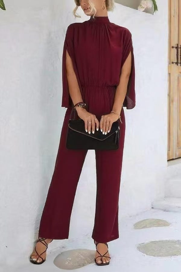 Damer elegant jumpsuit med vida ben och chiffongärmar Mirla-Eva Jonsson
