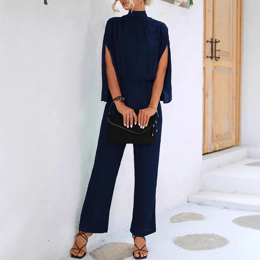 Damer elegant jumpsuit med vida ben och chiffongärmar Mirla-Eva Jonsson