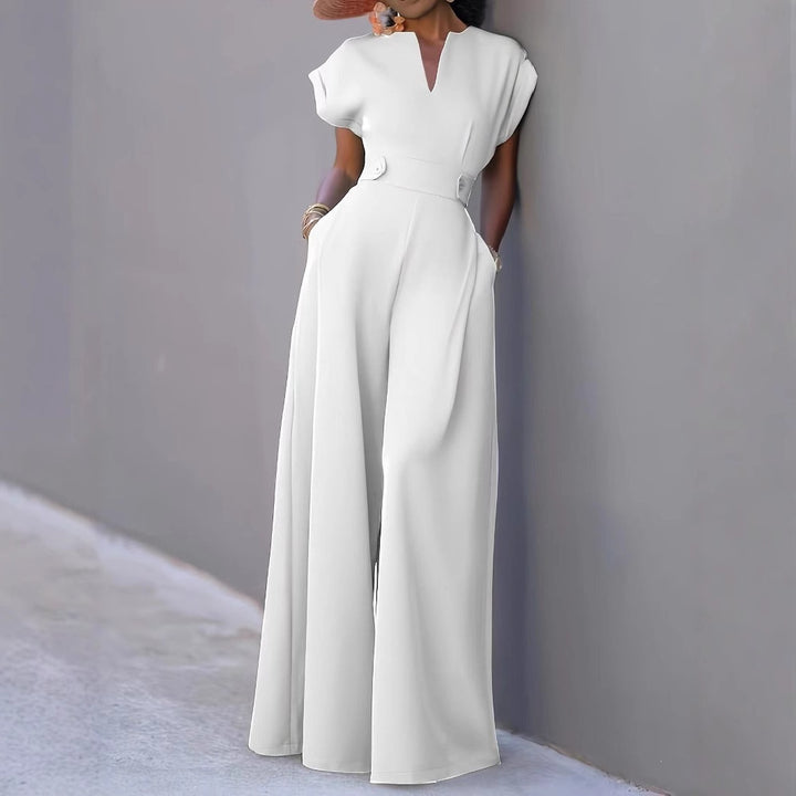 Damer elegant jumpsuit med vida ben och praktiska fickor Eva Jonsson-Eva Jonsson