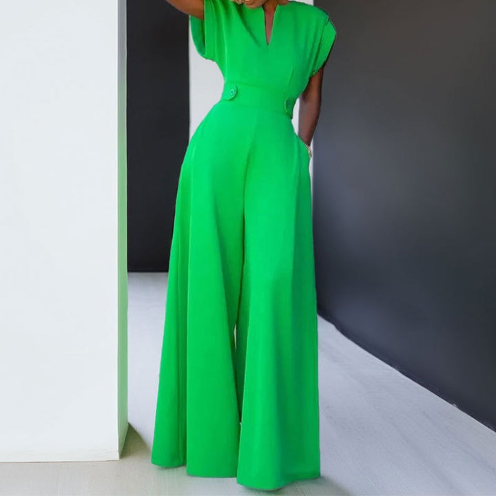 Damer elegant jumpsuit med vida ben och praktiska fickor Eva Jonsson-Eva Jonsson
