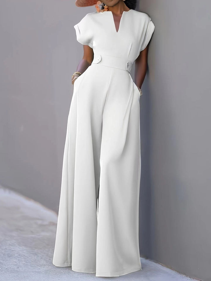 Damer elegant jumpsuit med vida ben och praktiska fickor Eva Jonsson-Eva Jonsson