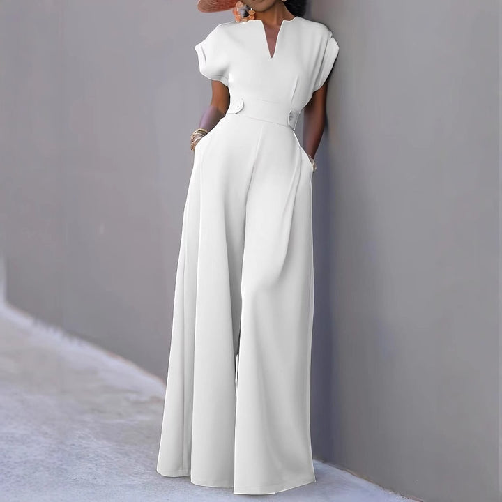 Damer elegant jumpsuit med vida ben och praktiska fickor Eva Jonsson-Eva Jonsson