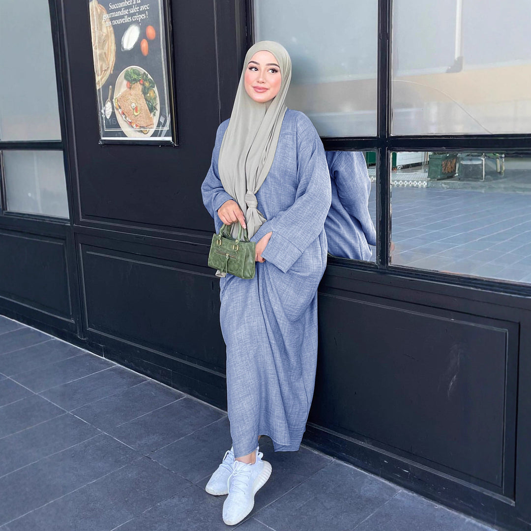 Damer elegant kaftan med bekväm passform Eva Jonsson-Eva Jonsson