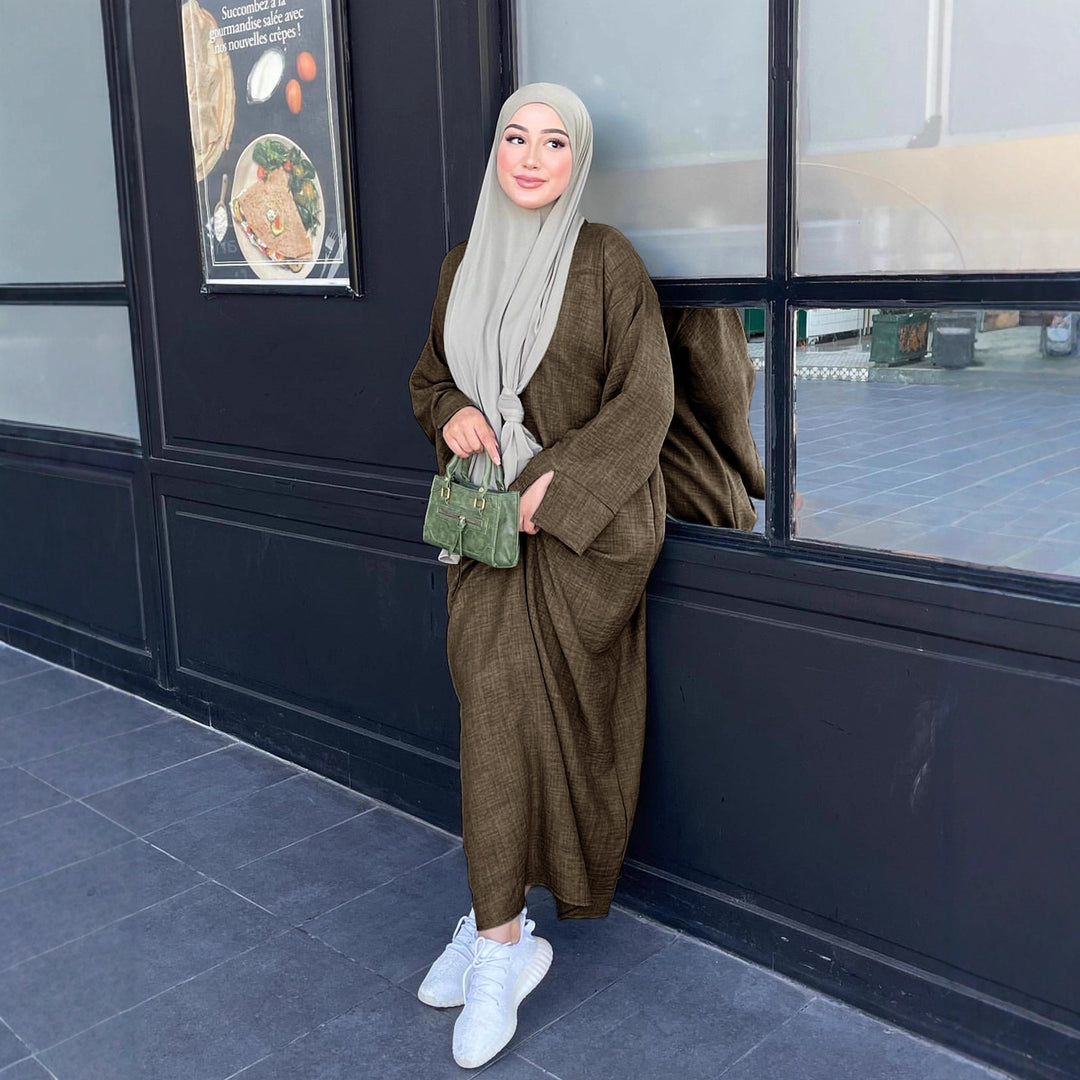 Damer elegant kaftan med bekväm passform Eva Jonsson-Eva Jonsson