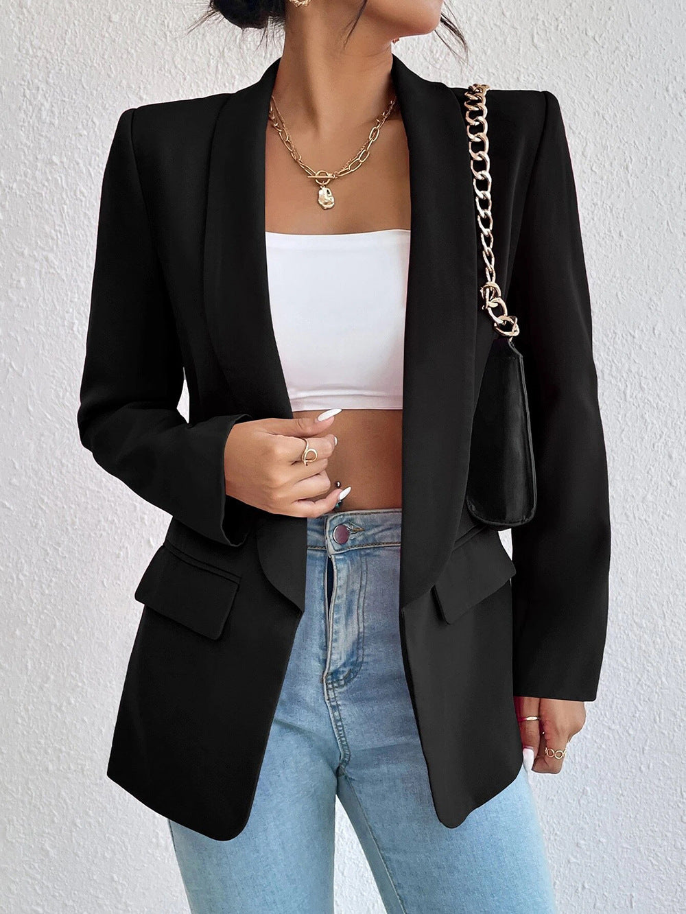 Damer elegant kavaj i minimalistisk stil Mirla-Eva Jonsson
