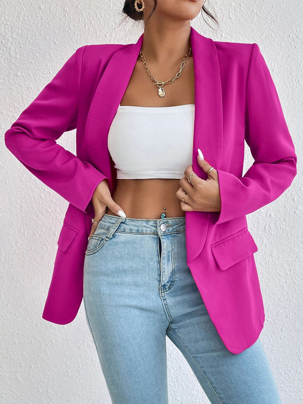 Damer elegant kavaj i minimalistisk stil Mirla-Eva Jonsson